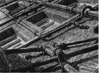 Alexander Selivanov,  original charcoal on paper