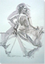 Charles Willmott, Original Graphite.  Artist at The Colomb Art Gallery, London