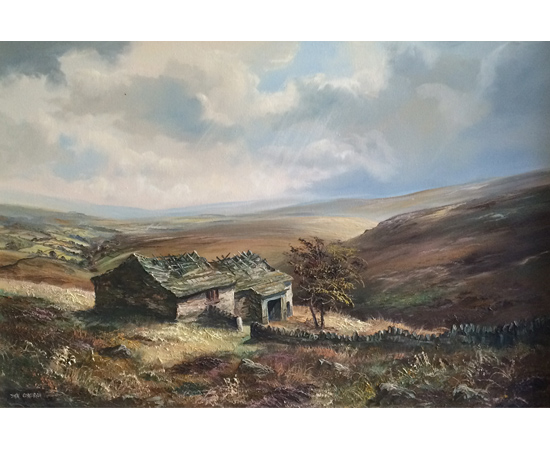 John Corcoran, Original oil painting on canvas, Wuthering Heights