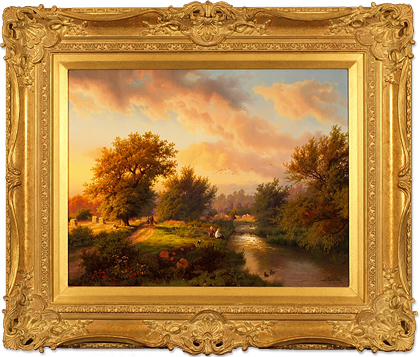 Daniel Van Der Putten, Signed original oil painting