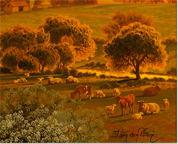 Daniel Van Der Putten, Signed original oil painting