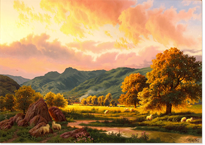 Daniel Van Der Putten, Signed original oil painting