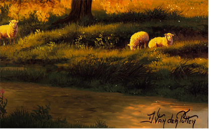 Daniel Van Der Putten, Signed original oil painting