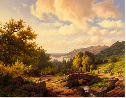 Daniel Van Der Putten, Signed original oil painting