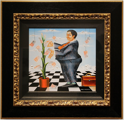 Elena Kourenkova, Original oil painting on Panel. 