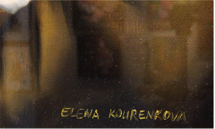 Elena Kourenkova, Original oil painting on panel