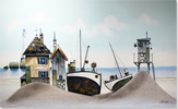 Gary Walton, Watercolour, Ye Olde Boatyard