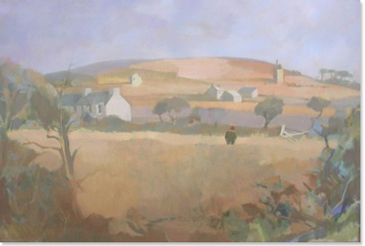 Ken Symonds, Between Penzance and St Ives, oil on canvas