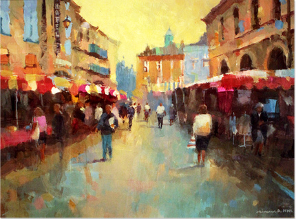 Michael Hill, signed original oil painting on canvas