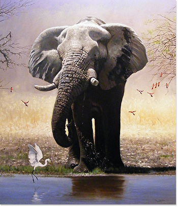 Painting Of Elephant