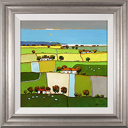 Alan Smith, Original oil painting on panel, Cows Resting