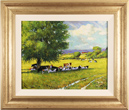 Alan Smith, Original oil painting on panel, Cattle Resting