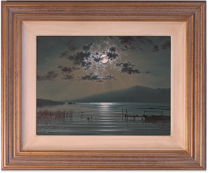 Andrew Grant Kurtis - Moonlight on Water, Original Oil Painting