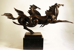 Bronze statues