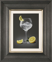 Colin Wilson, Original acrylic painting on board, Gin and Tonic with Lemon