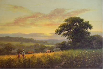 David Morgan, Original oil painting on canvas, Landscape