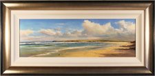 Duncan Palmar, Original oil painting on panel, Outing at Beadnell Bay, Northumberland