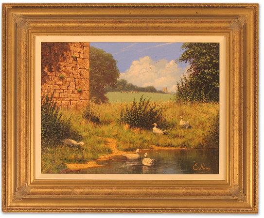 Edward Hersey, Signed, Original Oil Painting on Canvas