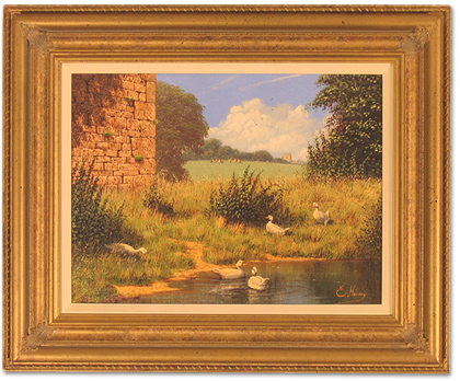 Edward Hersey | Original Oil Painting on Canvas, Country Scene