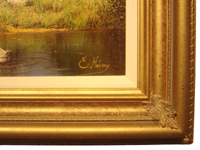 Edward Hersey, Country Scene, Original Oil Painting