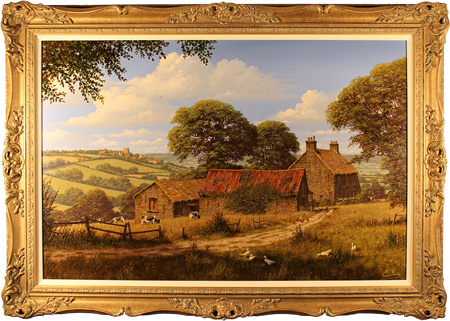 Edward Hersey, signed original oil painting on canvas