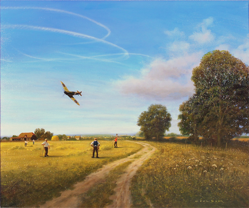Gerald Coulson, 'Sussex Landscape 1940,' Original oil painting on canvas width=