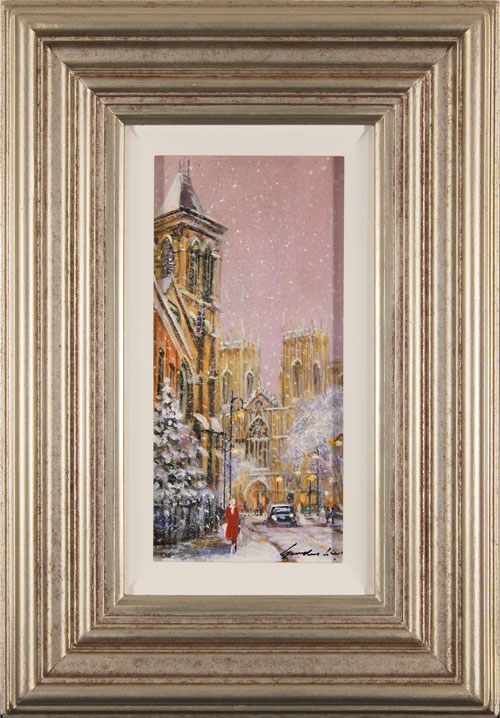 Gordon Lees, Original oil painting on panel, Snow in York