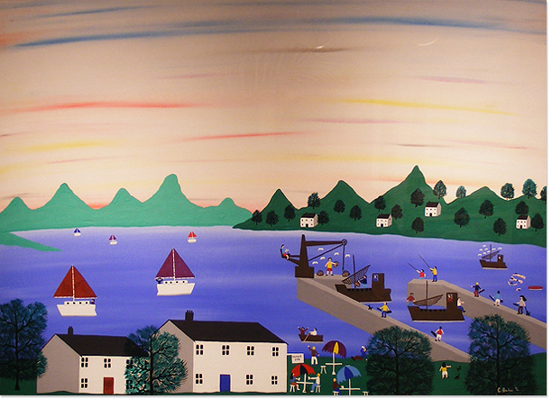 Gordon Barker | Original Signed Acrylic painting on board