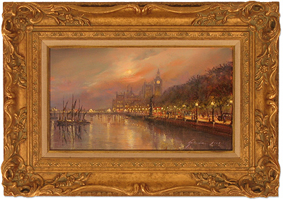 Gordon Lees | Westminster at Dusk, Original Oil Painting on Canvas