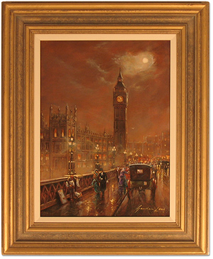 Gordon Lees | Westminster Bridge  , Original Oil Painting on Canvas