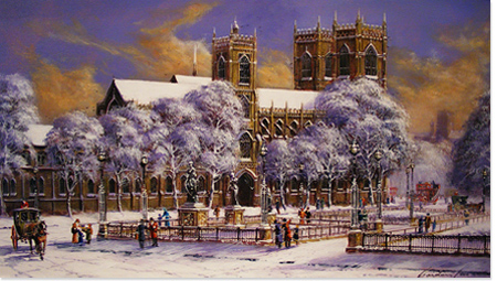 Gordon Lees | London Scene, Original Oil Painting on Canvas
