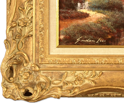 Gordon Lees | Original Oil Painting on Canvas, Canvas, Cotswolds Village