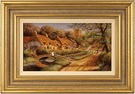 Gordon Lees, Original oil painting on canvas. Cotswolds Village