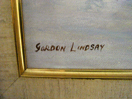 Gordon Lindsay, oil Painting on canvas