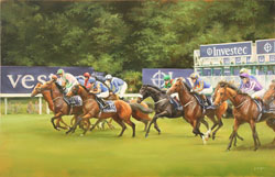 Jacqueline Stanhope, Original oil painting on canvas, Mares and Foals