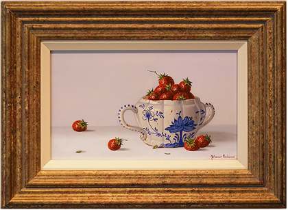 Johannes Eerdmans - Fruit in Bowl, Original Oil Painting
