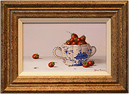 Johannes Eerdmans, Original oil painting on panel, Fruit in Bowl