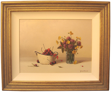 Johannes Eerdmans - Fruit in Bowl, Original Oil Painting