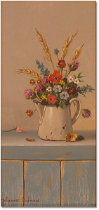Johannes Eerdmans | Original Oil Painting, Flowers in Bowl