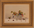 Johannes Eerdmans, Original oil painting on panel, Fruit in Bowl
