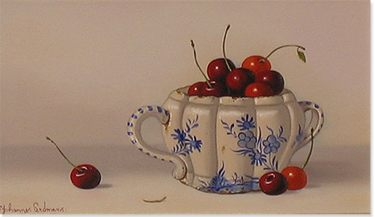 Johannes Eerdmans | cherries, Original Oil Painting