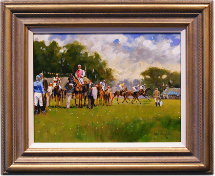 John Haskins - Point-to-Point, Original Oil Painting