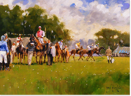 John Haskins - Point-to-Point, Original Oil Painting