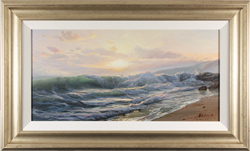 Juriy Ohremovich, Original oil painting on canvas, Along the Shoreline
