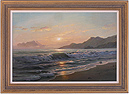 Juriy Ohremovich, Original oil painting on canvas, Beach Scene