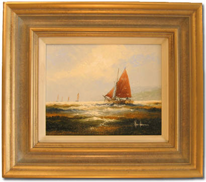 Ken Hammond | Original Oil Painting on Panel, Marine Scene