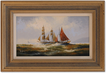Ken Hammond | Oil on Panel, Marine Scene