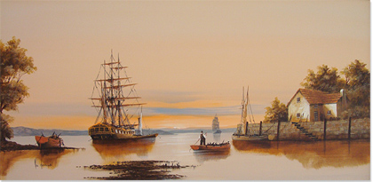 Ken Hammond | Harbour Scene, Original Oil Painting