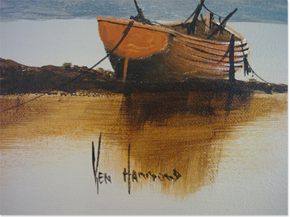 Ken Hammond | Harbour Scene, Original Oil Painting
