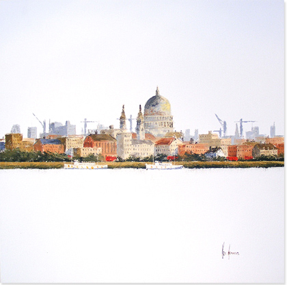 Ken Hammond - London Impression, Original Oil Painting